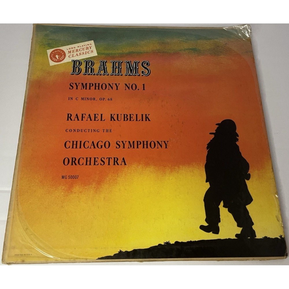 Brahms Symphony No 1 Kubelik Chicago Mercury MG 50007 Mono LP Vinyl Record